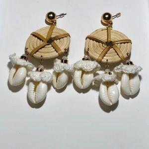 Bamboo & Shell Earrings